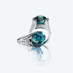 Two Green Blue Turquoise