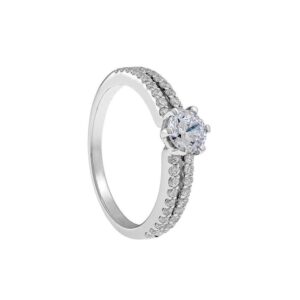 White Gold Wedding Engagement Ring